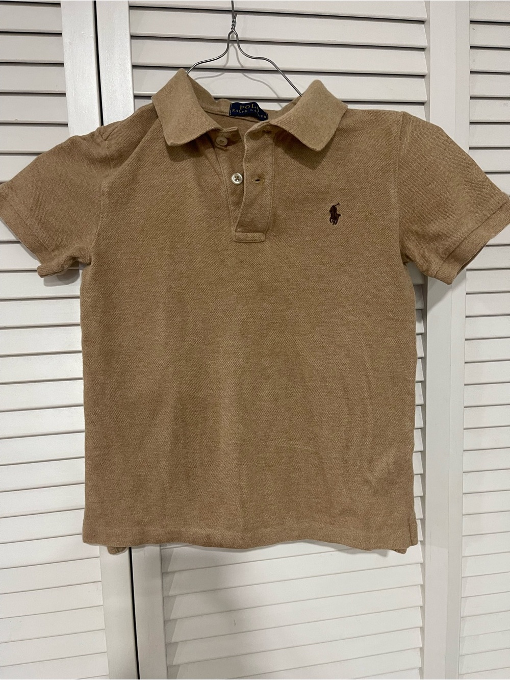 Polo by Ralph Lauren Kids Brown/Tan Short Sleeve Polo